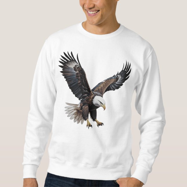 Sudadera de águila en aumento - Personalizados mas (Anverso)