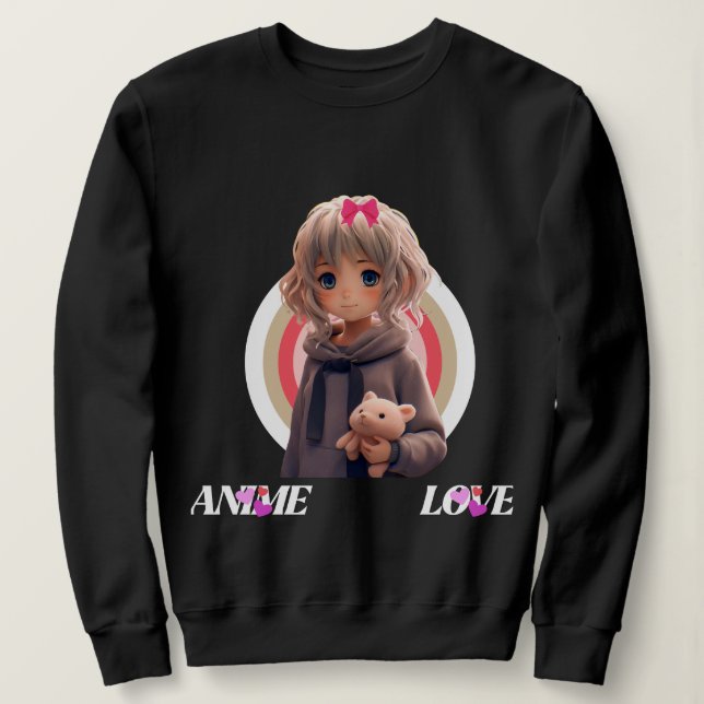Sudadera de amor animada - (Anverso del diseño)