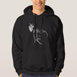 Sudadera de amor en blanco y negro