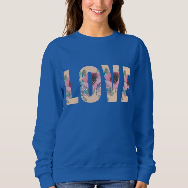 Sudadera de amor floral (Anverso)