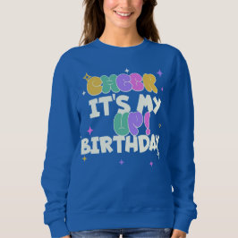 SUDADERA DE ANIMACIÓN PARA EL CUMPLEAÑOS DE MUJERE