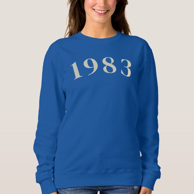 Sudadera de Año de Nacimiento 1983 (Anverso)