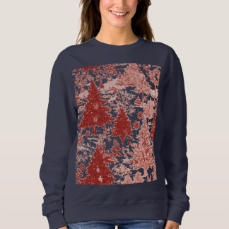 Sudadera de árboles de Navidad para mujeres