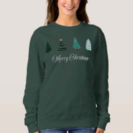 Sudadera de arboles navideños
