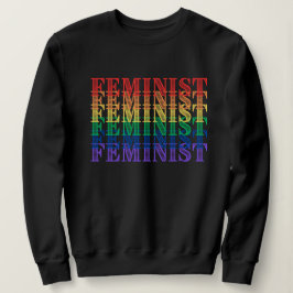 sudadera de arcoíris de orgullo feminista