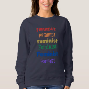 sudadera de arcoíris de orgullo feminista