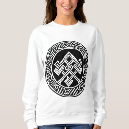 Sudadera de arte inspirada en celta y vibrante