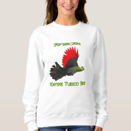 Sudadera de ave de Knysna Turaco africana