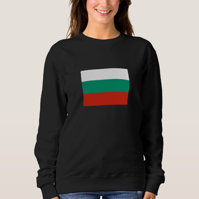Sudadera de bandera búlgara patriótica (Anverso)