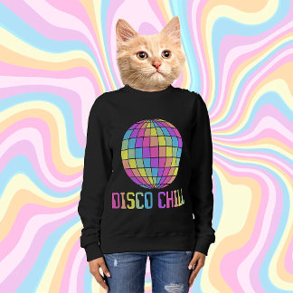 SUDADERA DE BOLA DE DISCOTECA PASTEL RELAJANTE