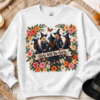 Sudadera de bruja floral boho Halloween