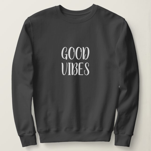 Sudadera de Buenas Vibraciones - Capucha de Mujer  (Anverso del diseño)