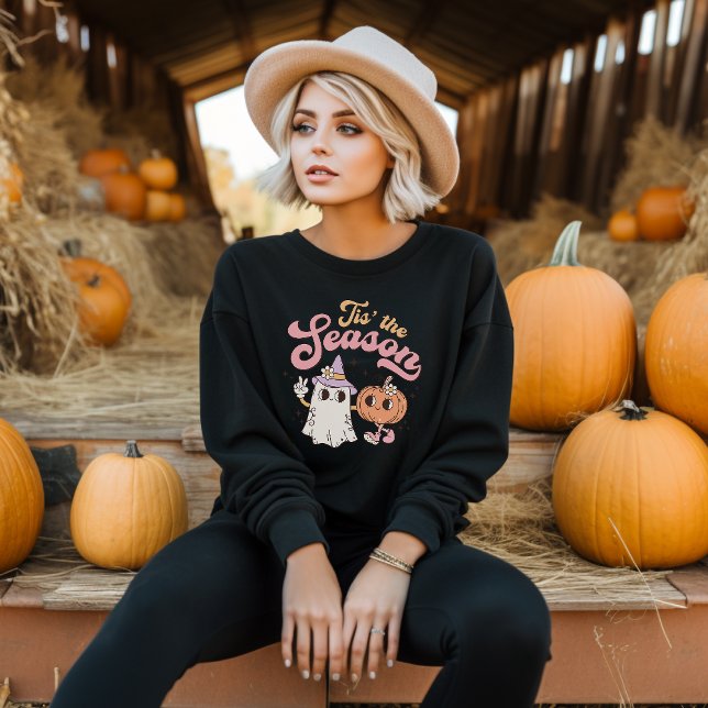 Sudadera de Calabaza Retro Groovy Halloween (Subido por el creador)