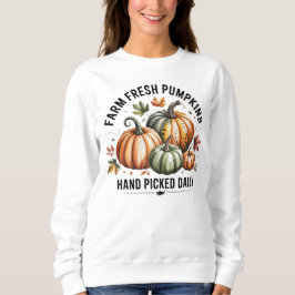 Sudadera de calabazas frescas de granja