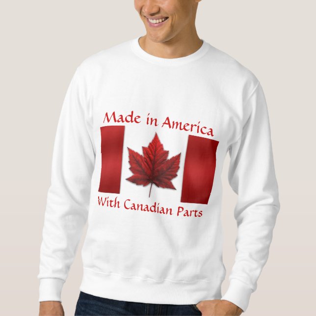 Sudadera de Canadá Camisas suaves de la bandera de (Anverso)