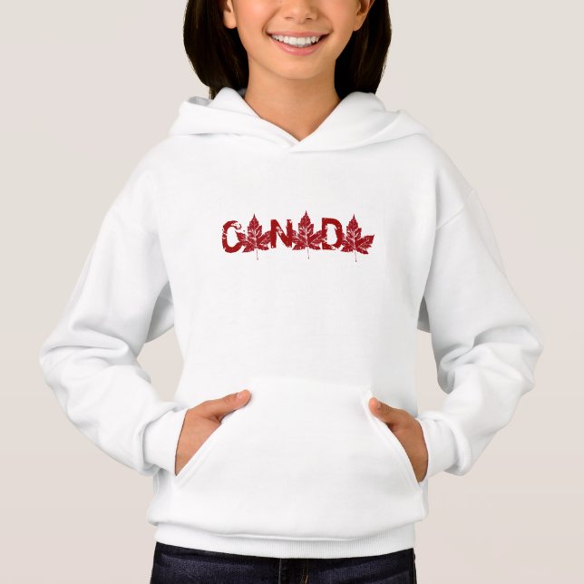 Sudadera de Canadá para niños Recuerdo de Canadá C (Anverso)