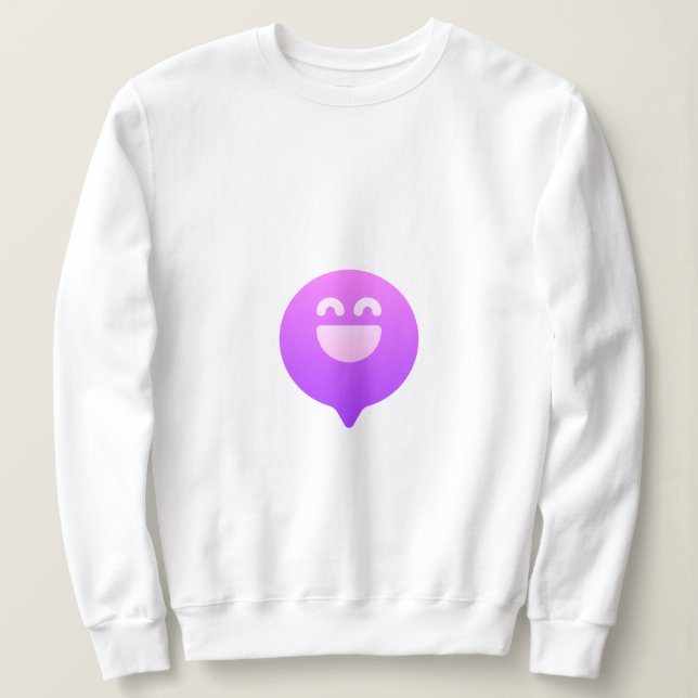Sudadera de cara sonriente sobredimensionada | Hap (Anverso del diseño)