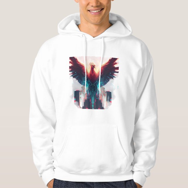 Sudadera 🖤 🔥 | De cenizas a algoritmos 💻 🦅 (Anverso)