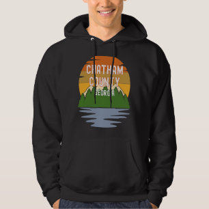 Sudadera De Chatham County Georgia Vintage Sunset