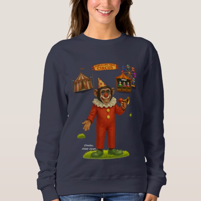Sudadera de Chester el chimpancé payaso (Anverso)