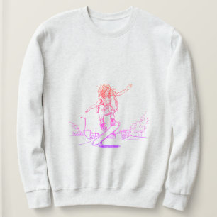 Sudadera de chica patinadora – Patinaje minimalist