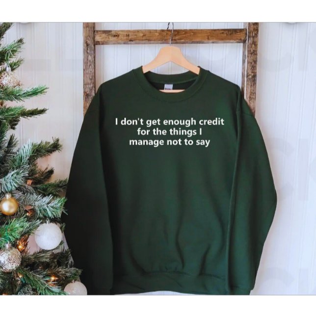 Sudadera De Cita Divertida | Texto Blanco Humor (Modern funny quote sweatshirt )