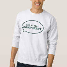 Sudadera de componente verbal - Gris claro