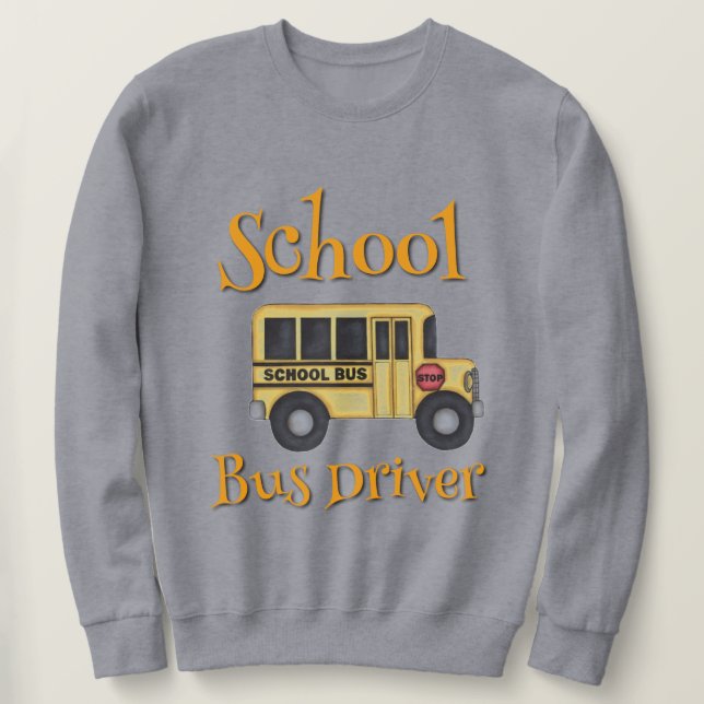Sudadera de conductor de autobús escolar (Anverso del diseño)