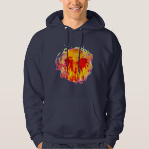 SUDADERA DE CORAZÓN CON FUEGO ETERNO
