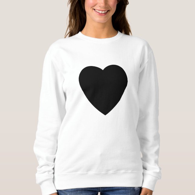 Sudadera de Corazón Negro (Anverso)