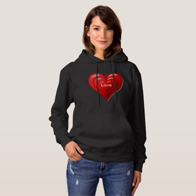 Sudadera de Corazón Rojo de San Valentín (Anverso completo)