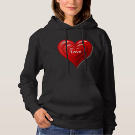 Sudadera de Corazón Rojo de San Valentín