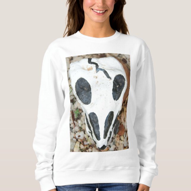 sudadera de cráneo pintada (Anverso)