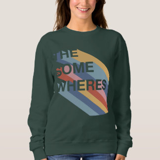 Sudadera de cuello de crema - Texto claro para col