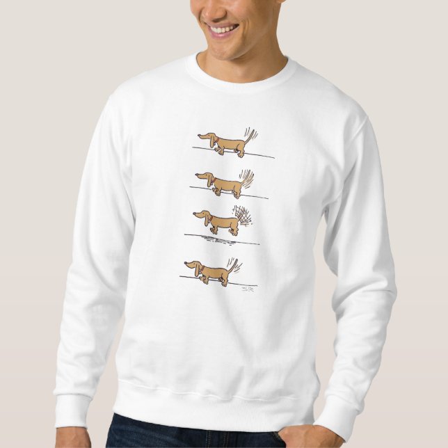 Sudadera de Dachshund voladora (Anverso)