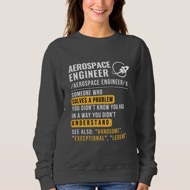 Sudadera de definición de ingeniería aeroespacial (Anverso)