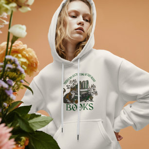 Sudadera de Demasiados Libros Floral Verde Academi