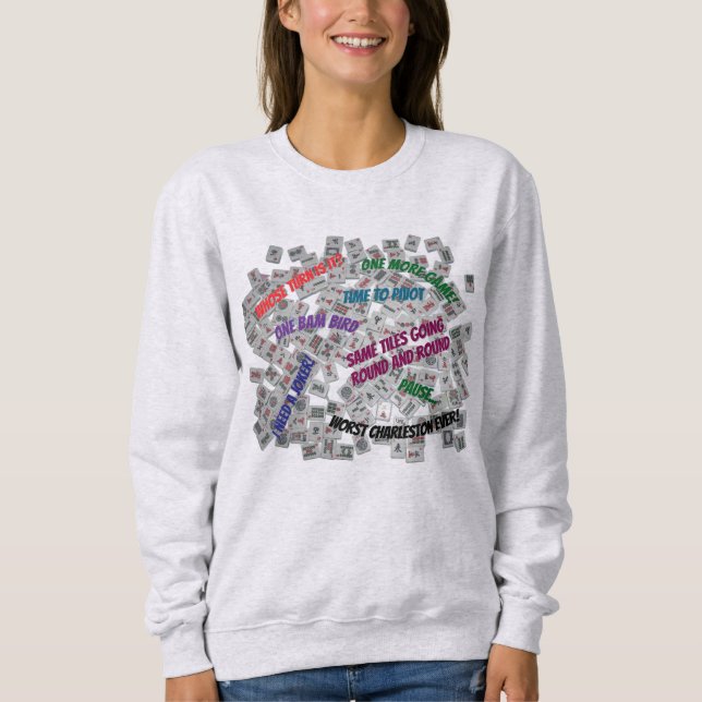 Sudadera de dichos de Mahjong (Anverso)
