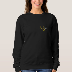 Sudadera de enfermera con estetoscopio en el pecho