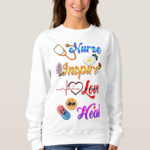 Sudadera de enfermera Inspira Amor Sana Med Terape