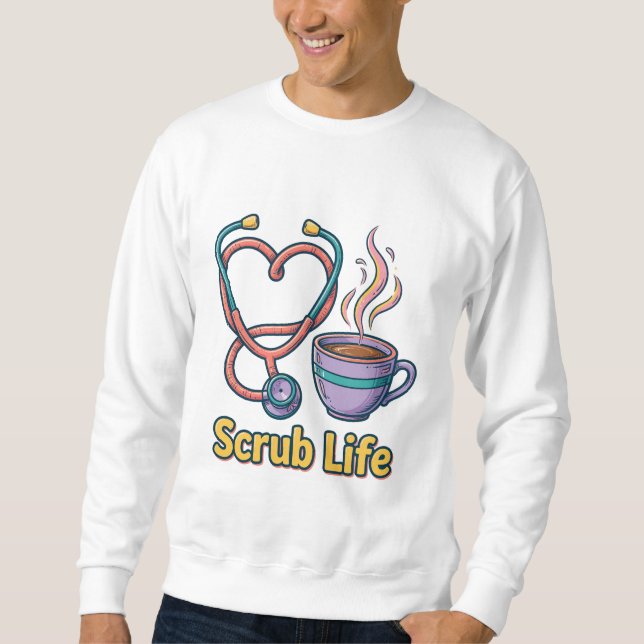 Sudadera de enfermera Scrub Life (Anverso)