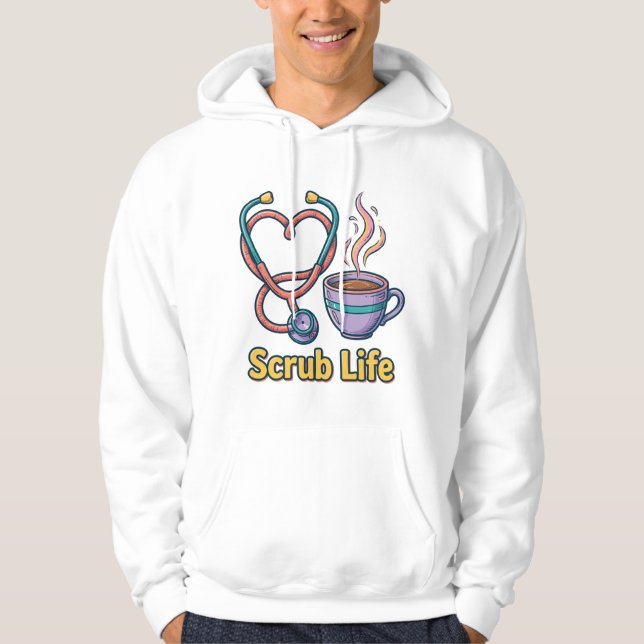 Sudadera de enfermera Scrub Life (Anverso)
