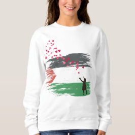 Sudadera de esperanza y amor de mujeres palestinas