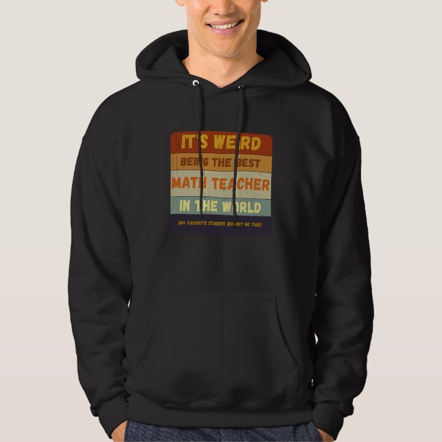 Sudadera De estudiante a mejor profesor de matemáticas del  (Anverso)