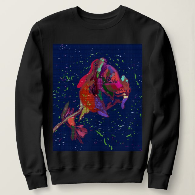 Sudadera de flores de colores brillantes (Anverso del diseño)