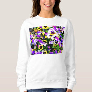sudadera de flores pansy