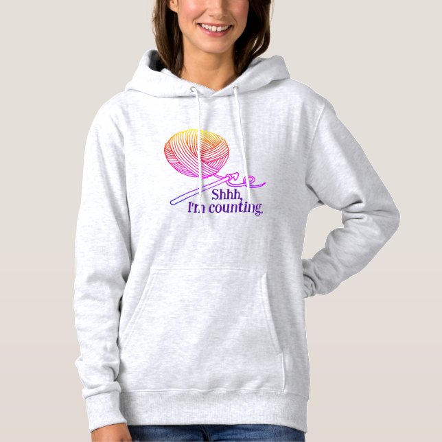 Sudadera de ganchillo Conteo de ganchillo, diverti (Anverso)