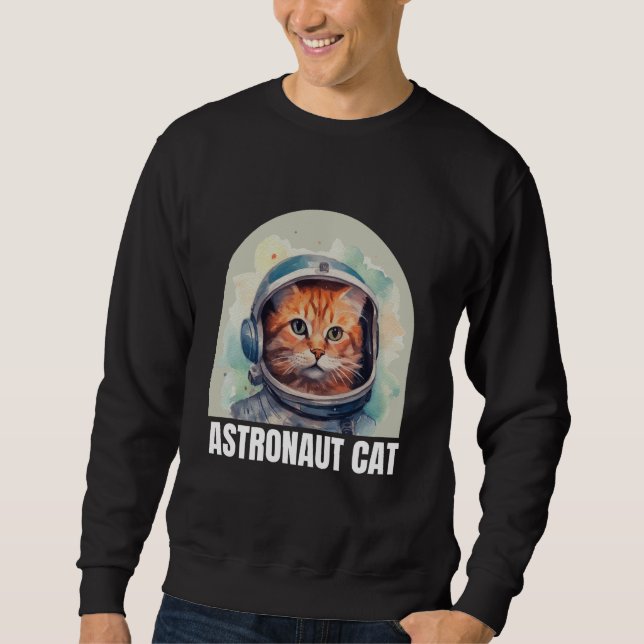 Sudadera de gato astronauta (Anverso)