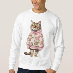 Sudadera de gato de invierno - Regalo de amante de