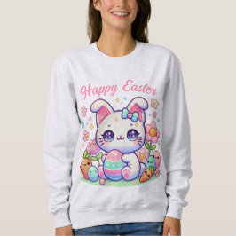 Sudadera de gato de pascua de Kawaii - Orejas de c